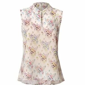 NWT Cabi Floral Essential Sleeveless Blouse with Cami #5535 - XS